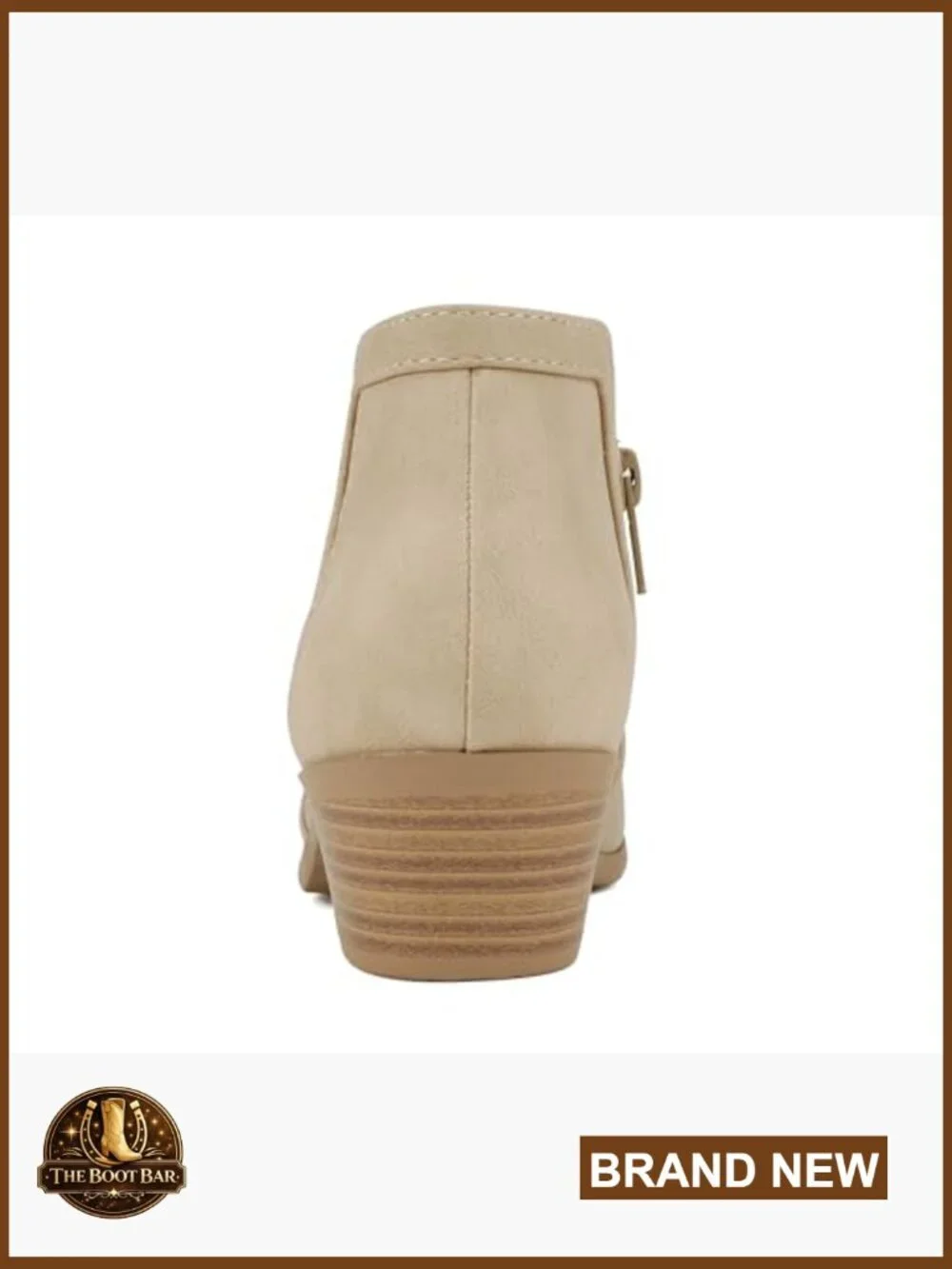 Perforated Cut Out Stacked Block Heel Ankle Booties Wide Fit Available